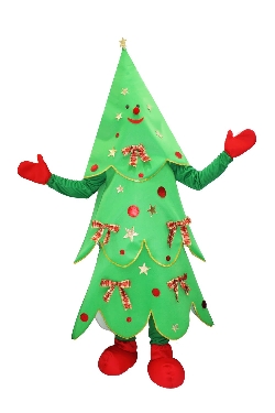 ALBERO DI NATALE DECORATO CON FIOCCO MASCOTTE
